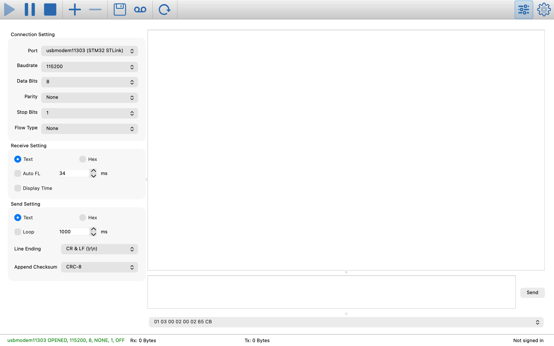 Serial Port Utility desktop workspace